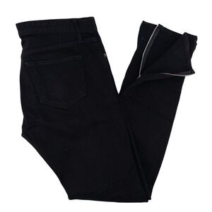 ORO Los Angeles Mens 32x31 Skinny Jeans Black Distressed Ankle Zip Streetwear